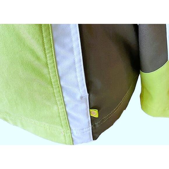 MADE FOR LIFE Lime Green & Gray Lightweight Jacket Coat ~ Women's Size LARGE - Picture 5 of 5